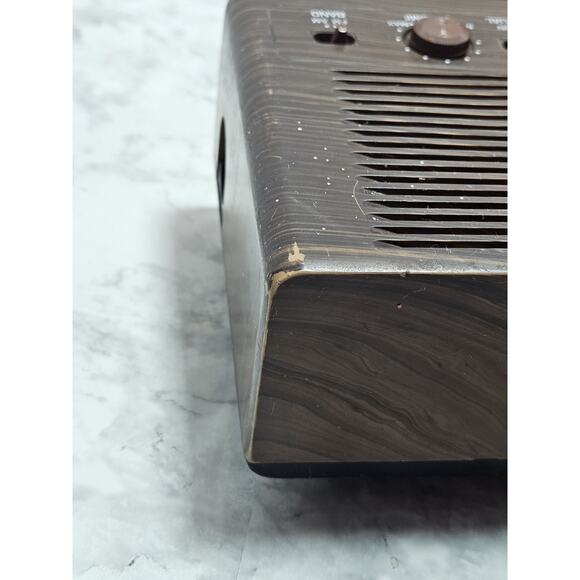 Panasonic RC-65 Vintage Radio Alarm Clock Faux Woodgrain Tested Works Great - Picture 11 of 12